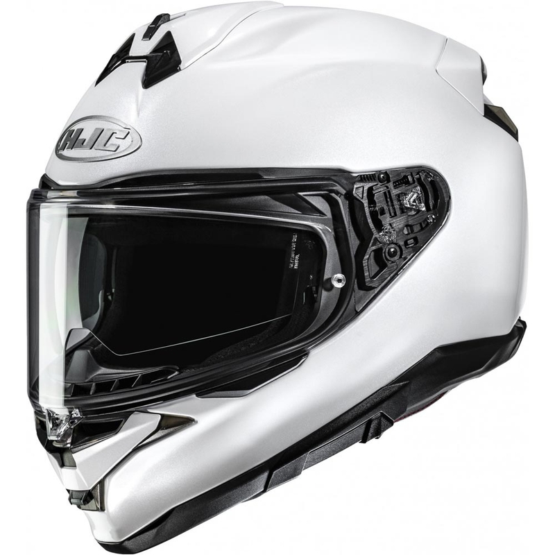 Fullface motorcykelhjelm HJC F72 Solid perlehvid