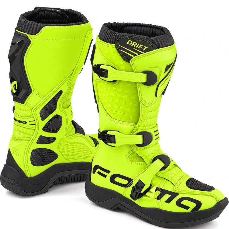Motocross støvler Forma Drift fluo gul-sort