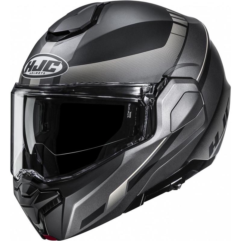 Flip-up motorcykelhjelm HJC i101 Mira MC9SF sort-grå