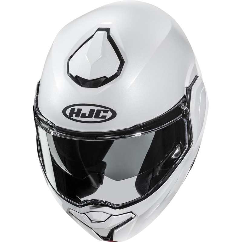 HJC i101 Solid flip-up motorcykelhjelm, perlehvid