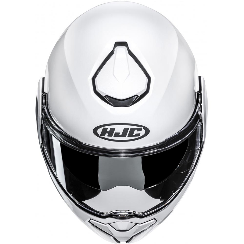 HJC i101 Solid flip-up motorcykelhjelm, perlehvid