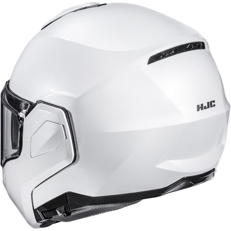 HJC i101 Solid flip-up motorcykelhjelm, perlehvid