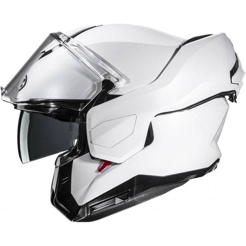 HJC i101 Solid flip-up motorcykelhjelm, perlehvid