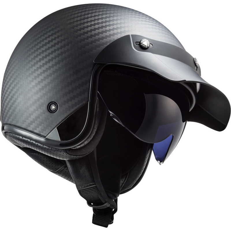 Åben motorcykelhjelm LS2 OF601 Bob C Carbon