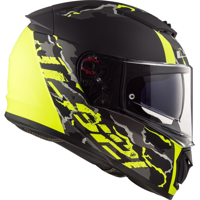 Integrální přilba na motorku LS2 FF390 Breaker Feline černo-fluo žlutá výprodej