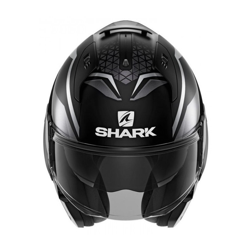 Překlápěcí přilba SHARK EVO-ES Yari černo-šedá