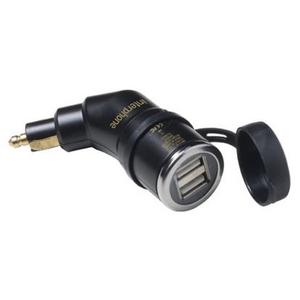 DIN-adapter Interphone med 2x USB-udgang til motorcykler, 2A