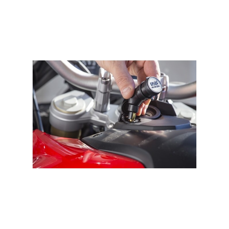 DIN-adapter Interphone med 2x USB-udgang til motorcykler, 2A