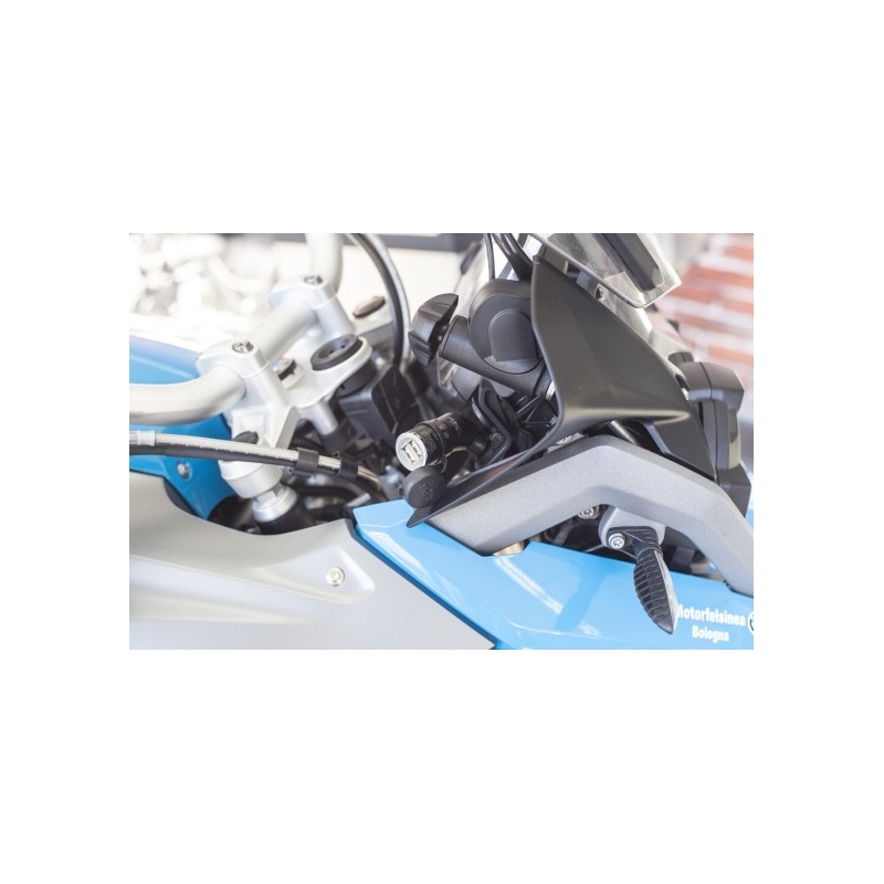 DIN-adapter Interphone med 2x USB-udgang til motorcykler, 2A