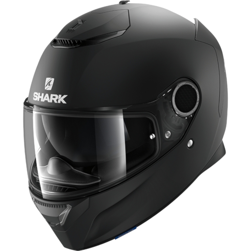 Integreret hjelm SHARK SPARTAN Blank sort mat