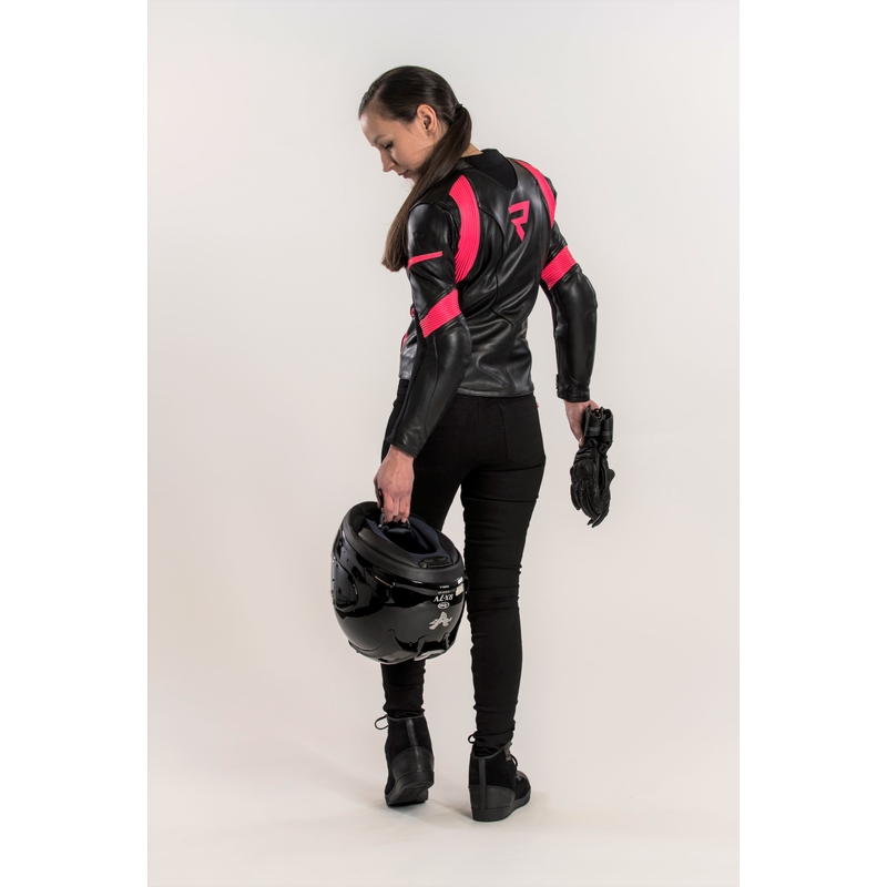 Rebelhorn Rebel motorcykeljakke til kvinder i sort og pink
