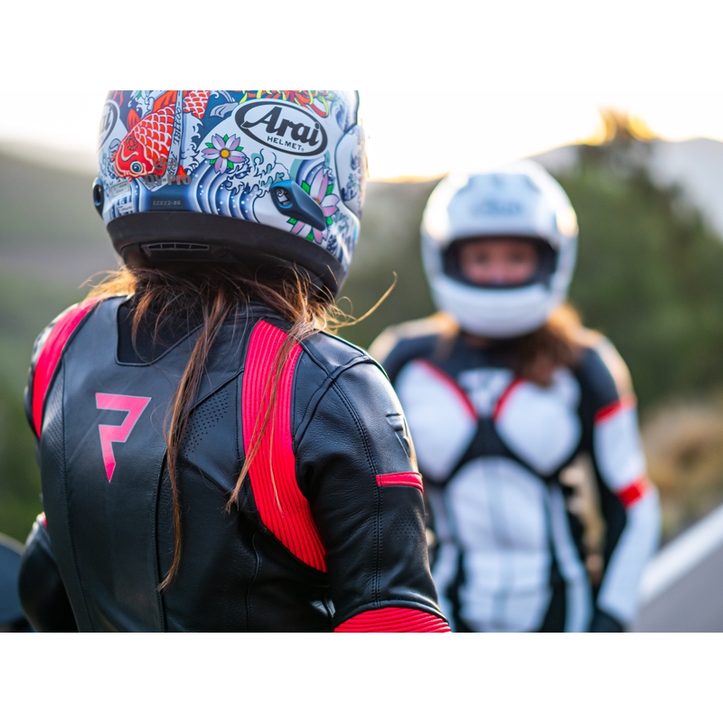 Rebelhorn Rebel motorcykeljakke til kvinder i sort og pink