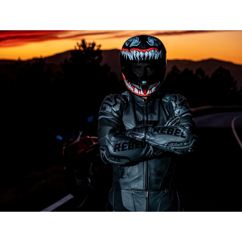 Rebelhorn Rebel motorcykeljakke sort udsalg