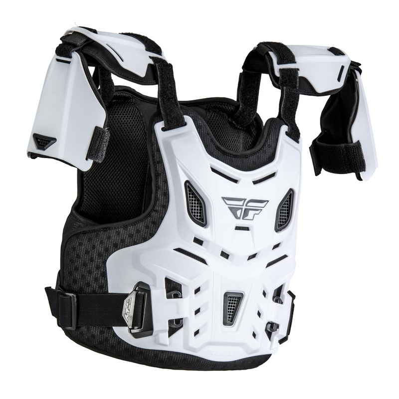 FLY Racing Revel Roost hvid bodyprotector til børn