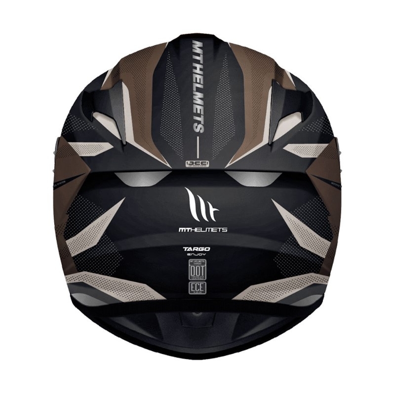 Integrální přilba na motorku MT Targo Enjoy černo-hnědá