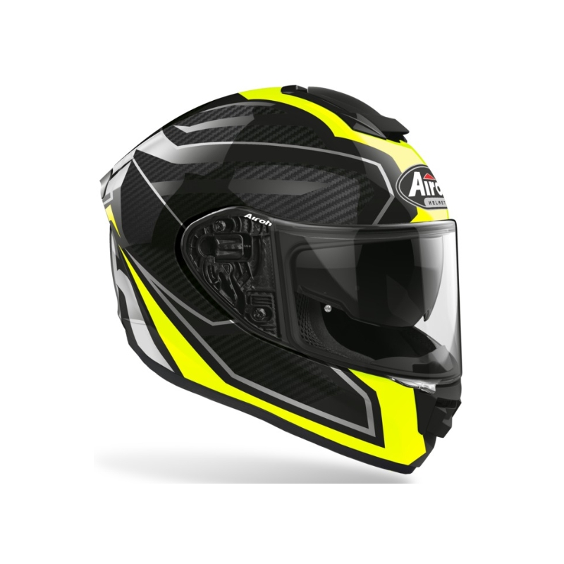 Integrální přilba na motorku Airoh ST 501 Prime černo-šedo-fluo žlutá