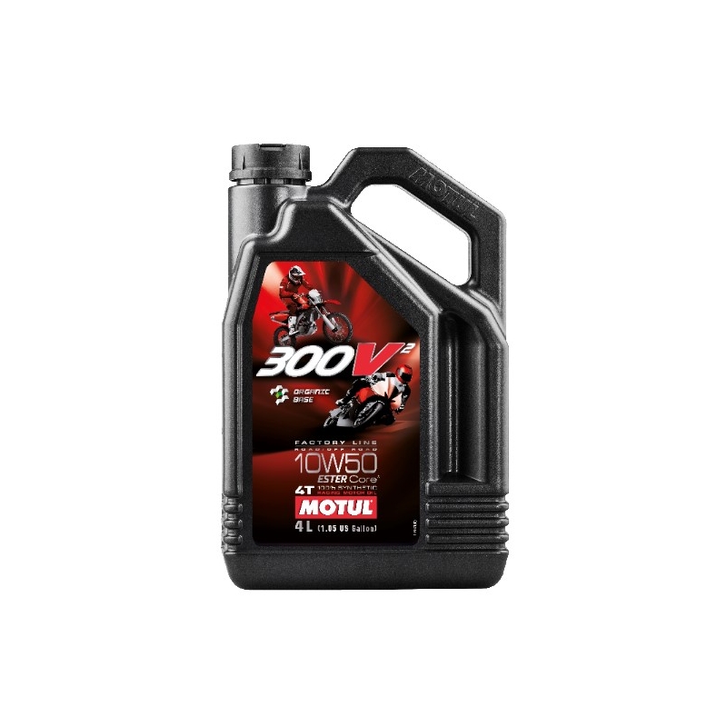 Olie Motul 300V² 4T FL Vej/Offroad 10W50 4 l