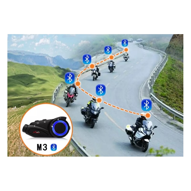 Bluetooth-intercom MaxTo M3 med FULL HD SONY-kamera