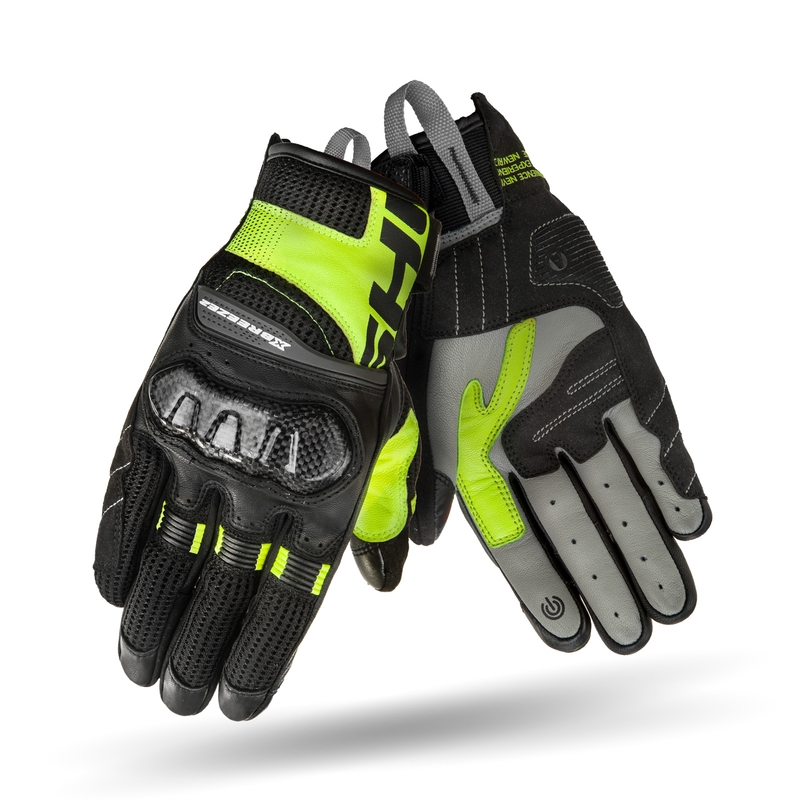 Motorcykelhandsker Shima X-Breeze 2 sort-fluogul