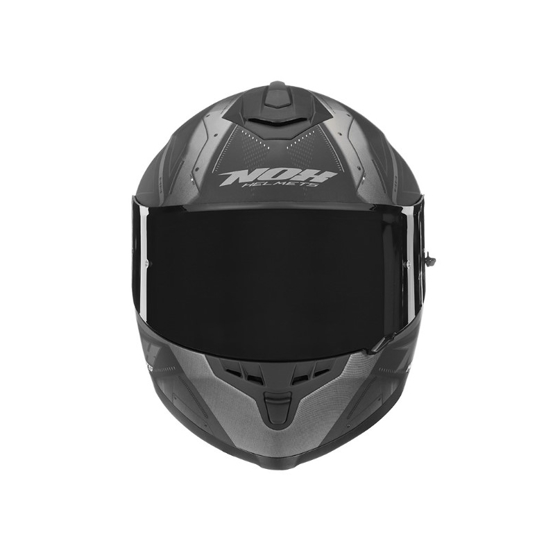 Integrální přilba na motorku NOX N302S Guard černo-stříbrná výprodej