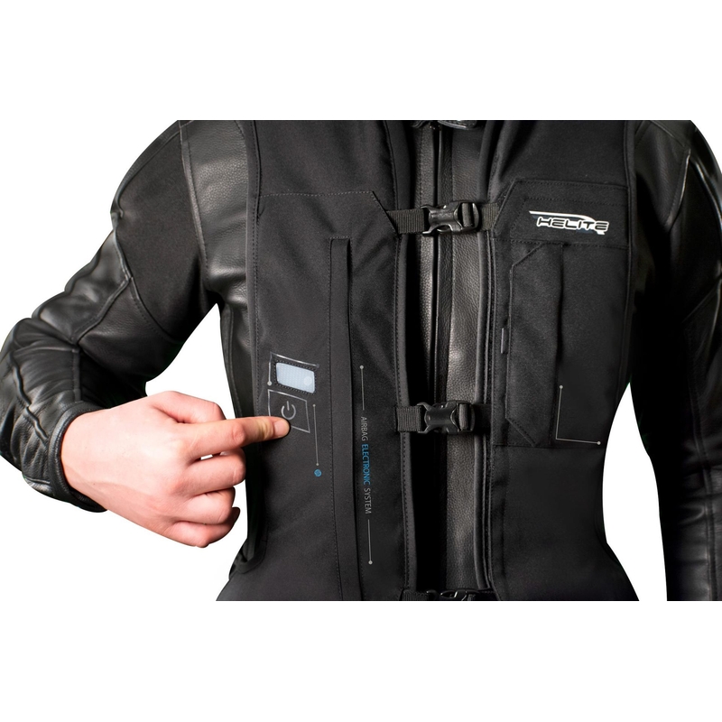 Elektronisk airbagvest HELITE e-Turtle sort