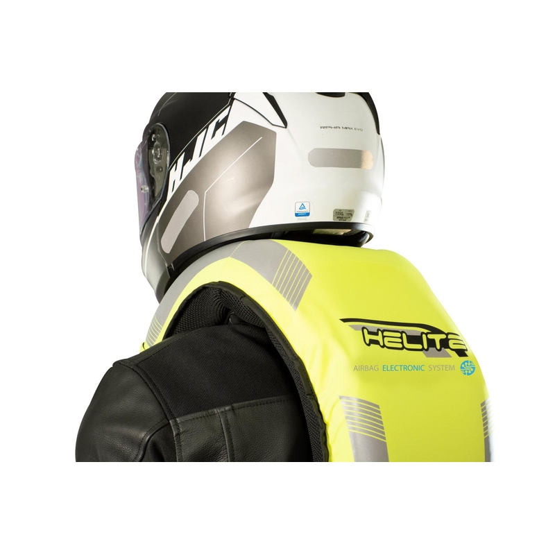 Elektronisk airbagvest HELITE e-Turtle fluo gul