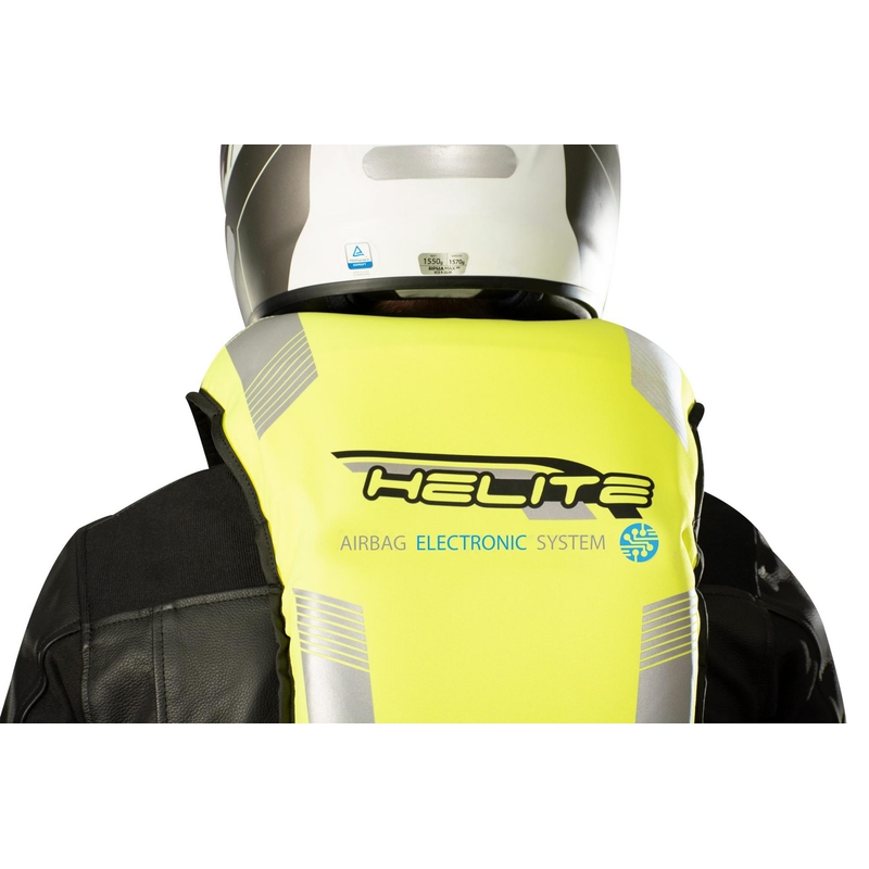 Elektronisk airbagvest HELITE e-Turtle fluo gul