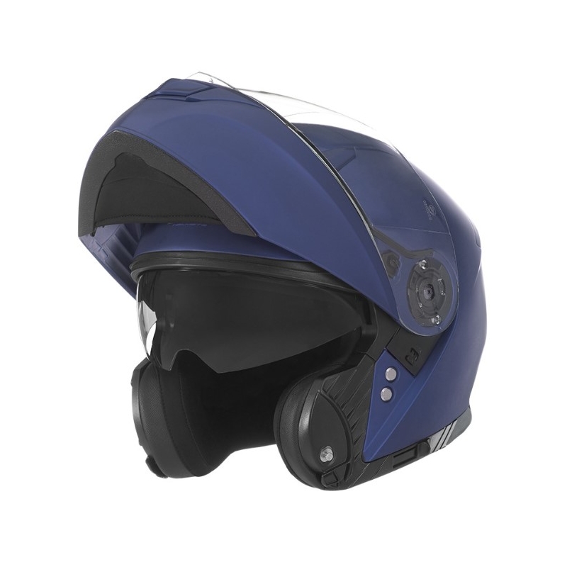 Vyklápěcí přilba na motorku NOX N965 modrá matná