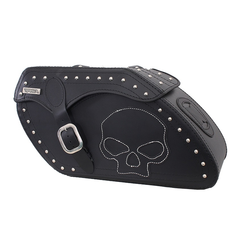 Kožené brašny na motorku Chopper RSA-51B Skull výprodej